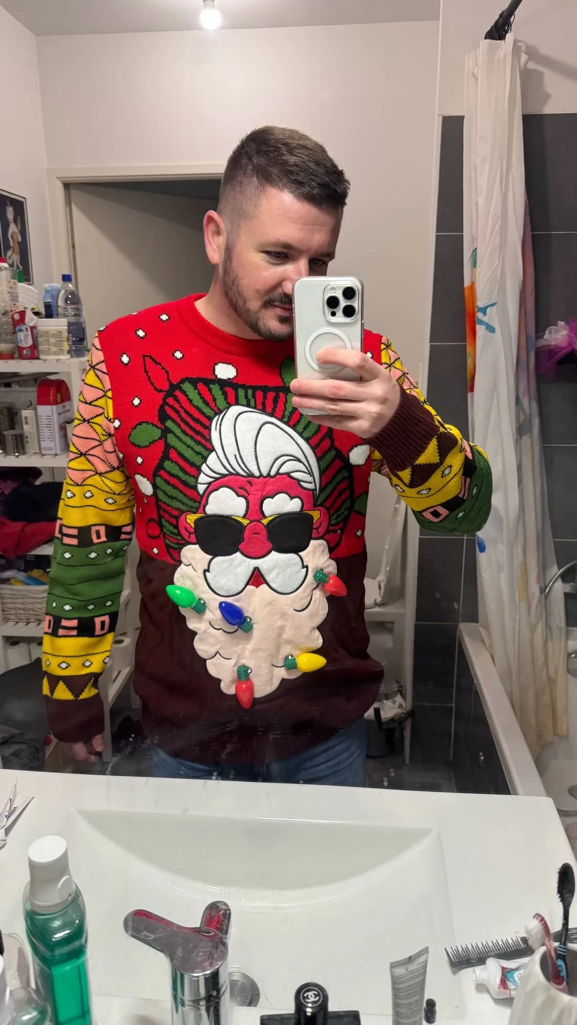 Post Bluesky du 20 décembre 2024 My ugly Christmas sweater.